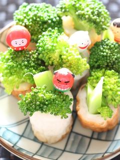 ちくわとブロッコリーの門松-レシピのメイン写真