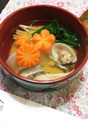 岡山 お雑煮 ぶり 正月-レシピのメイン写真