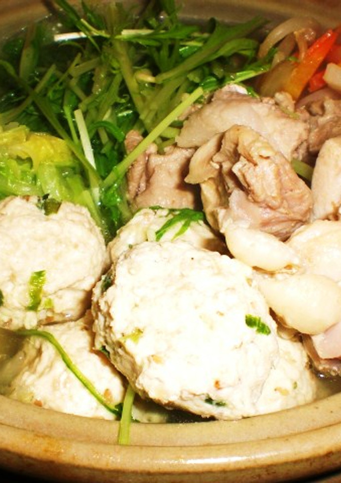 めちゃうま！鶏と豚肉とたっぷり野菜の塩鍋-レシピのメイン写真