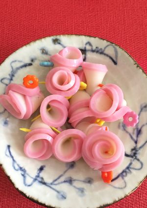 お正月にちょっとかわいい飾りかまぼこ-レシピのメイン写真