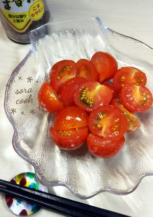 パクパクあとひく＊トマトの旨塩おつまみ＊-レシピのメイン写真