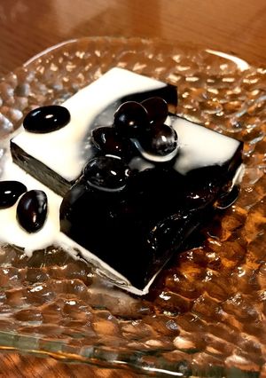 黒豆コーヒー寒天ゼリー-レシピのメイン写真