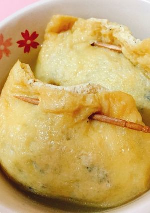 豆腐と鶏ひき肉の巾着煮-レシピのメイン写真