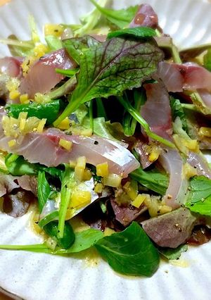 鯵の和風カルパッチョ-レシピのメイン写真