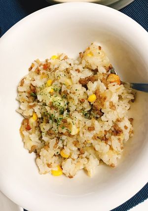 ガーリックひき肉チーズライス-レシピのメイン写真