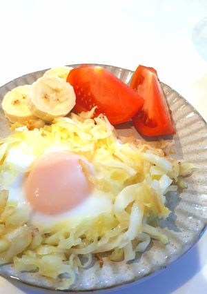 キャベツで土手目玉焼き-レシピのメイン写真