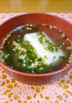 お茶漬けの素でなんちゃって雑煮❤-レシピのメイン写真