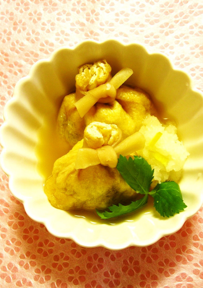おせち（煮物）リメイク☆お揚げの福袋♪-レシピのメイン写真