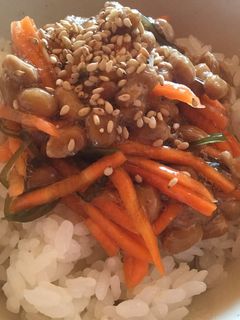 おせちアレンジ!納豆と松前漬けご飯-レシピのメイン写真