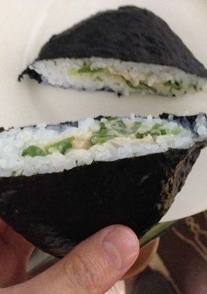 【超減塩】シーチキンマヨネーズおにぎらず-レシピのメイン写真
