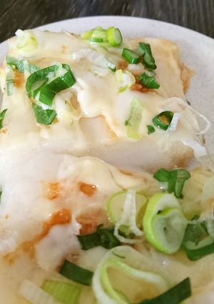 ☆餅☆フライパンでネギみそチーズ餅-レシピのメイン写真