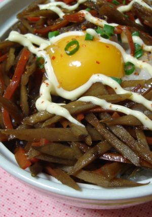 マヨきんぴら丼*-レシピのメイン写真