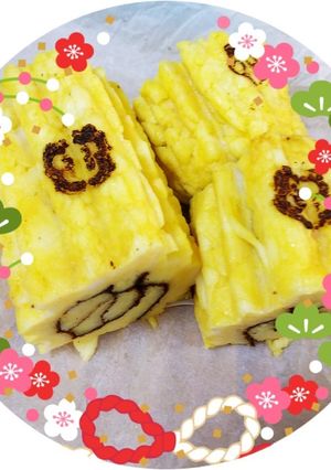 ～2018年～裏巻き伊達巻き祝い印入り-レシピのメイン写真