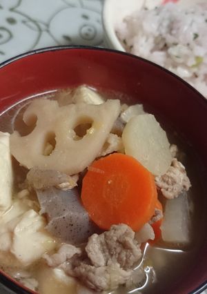 豚汁☆→お雑煮☆→カレー☆-レシピのメイン写真