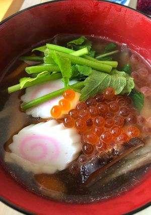 鶏ガラ出汁♡お雑煮-レシピのメイン写真