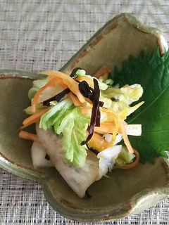 白菜と人参と蕪の浅漬け塩昆布風味-レシピのメイン写真
