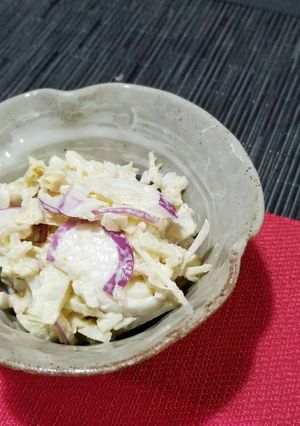 白菜の漬物とリンゴのサラダ-レシピのメイン写真