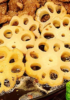 レンコンソテー（おせちリメイク）-レシピのメイン写真