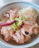 炊飯器で作る 簡単 タコの炊き込みおこわ