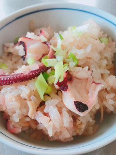 炊飯器で作る 簡単 タコの炊き込みおこわ-レシピのメイン写真