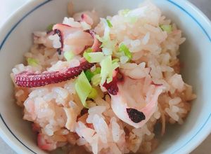 炊飯器で作る 簡単 タコの炊き込みおこわ-レシピのメイン写真
