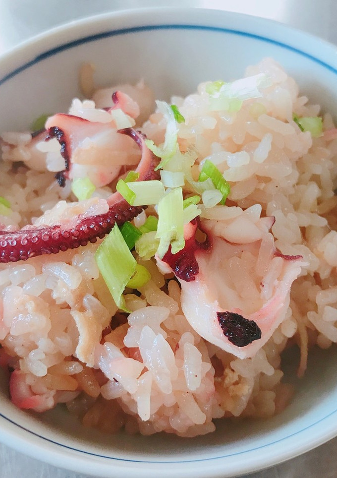 炊飯器で作る 簡単 タコの炊き込みおこわ-レシピのメイン写真