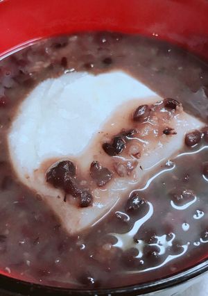 簡単 ゆで小豆で作る 普通のおぜんざい-レシピのメイン写真