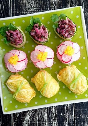 野菜を楽しむ♪おもてなし❤️漬物寿司-レシピのメイン写真