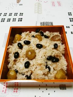 リメイク♬お正月黒豆煮deおこわを炊く✿-レシピのメイン写真