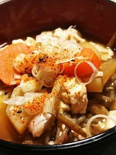 【男飯】けんちん汁【木綿豆腐】-レシピのメイン写真
