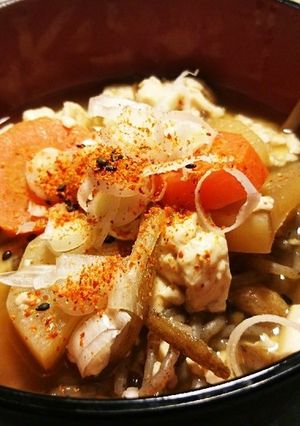 【男飯】けんちん汁【木綿豆腐】-レシピのメイン写真