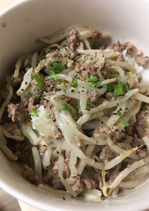 超簡単 もやし肉炒め-レシピのメイン写真