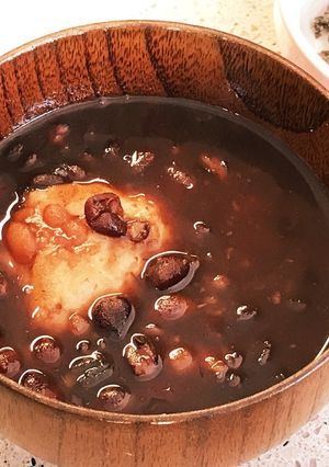 圧力鍋で小豆からぜんざい-レシピのメイン写真