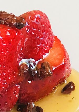 [３分]いちごのステップカット＆はちみつ-レシピのメイン写真