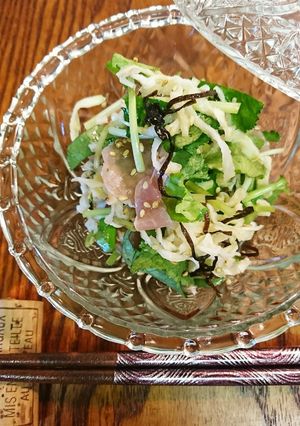 三つ葉と切干大根・生ハム和え-レシピのメイン写真