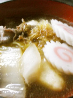 しゃぶしゃぶの残り汁でお雑煮-レシピのメイン写真