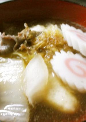 しゃぶしゃぶの残り汁でお雑煮-レシピのメイン写真