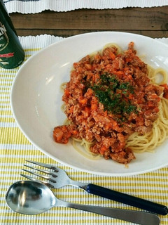 パパでもできる 簡単ミートソースパスタ-レシピのメイン写真