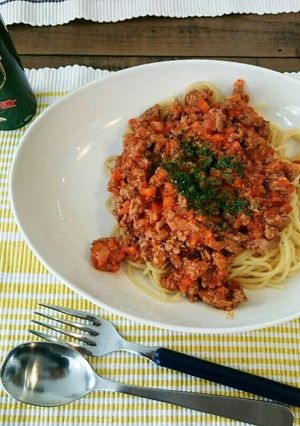 パパでもできる 簡単ミートソースパスタ-レシピのメイン写真