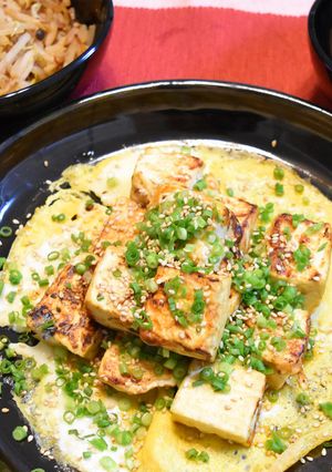 ふわふわ豆腐ステーキ★焼き野菜添え-レシピのメイン写真