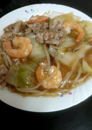 本格的風五目あんかけ焼きそば-レシピのメイン写真