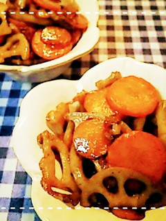 簡単!れんこんとにんじんのきんぴら-レシピのメイン写真