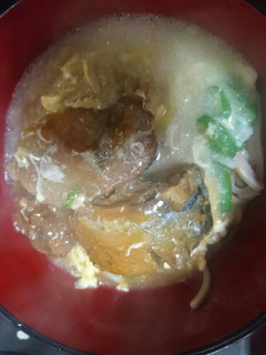 サバ缶そば(とろみスープ)-レシピのメイン写真