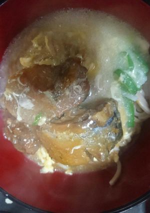サバ缶そば(とろみスープ)-レシピのメイン写真