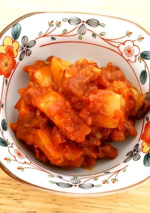 子供も喜ぶ♪じゃがいものミートソース煮-レシピのメイン写真