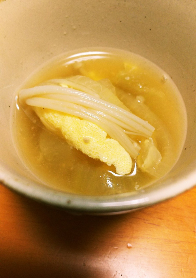 おっさんの卵玉葱エノキ茸のスープ-レシピのメイン写真