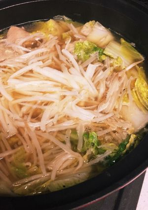 自家製つゆで鍋！-レシピのメイン写真