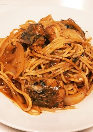 鯖の水煮缶のトマトパスタ☆イタリアン-レシピのメイン写真