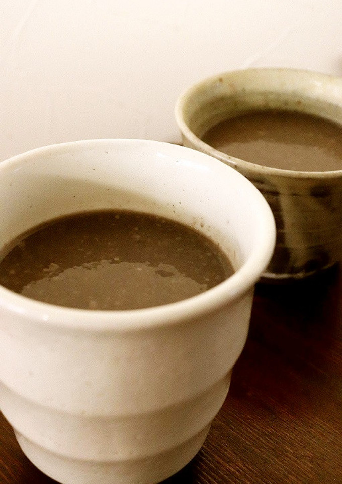 美味♪黒豆の煮汁と酒粕クリームで甘酒-レシピのメイン写真