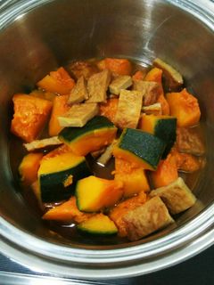 かぼちゃとじゃこ天の煮物-レシピのメイン写真